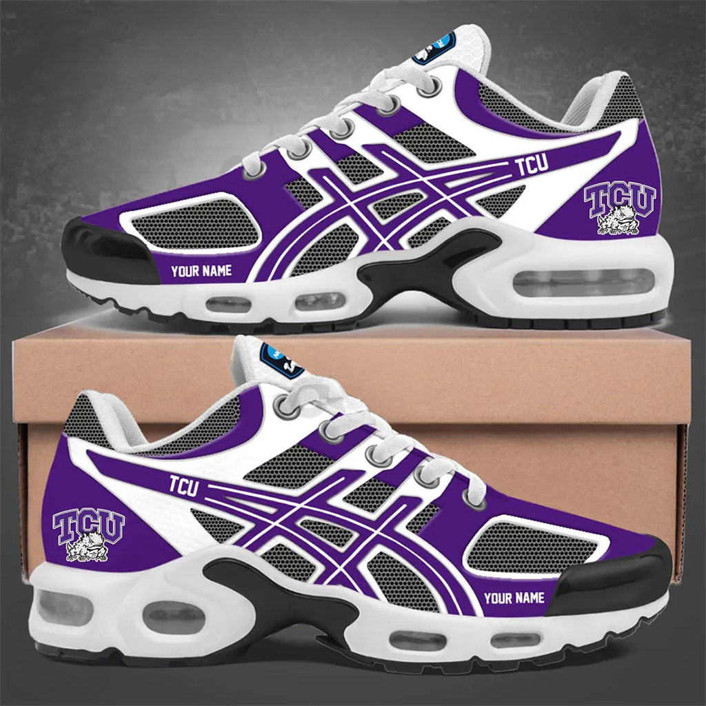 Personalized TCU Horned Frogs Sneakers Game Day Shoes TCU Horned Frogs Merch Fan Gifts