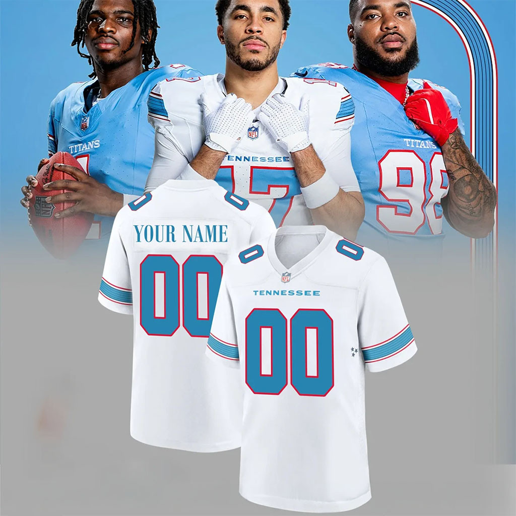 Personalized Tennessee Titans 2026 Football Jersey Game Day Apparel Gift for Titans Fans Personalized Tennessee Titans 2026 Football Jersey Game Day Apparel Gift for Titans Fans