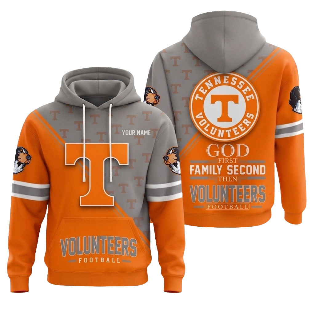 Personalized Tennessee Volunteers Merch 2026 Faith Family Football Hoodie Good Football Gifts