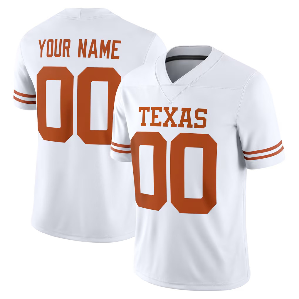 Personalized Texas Longhorns Merch 2026 Texas Longhorns White Game Jersey Shirt Game Day Gear