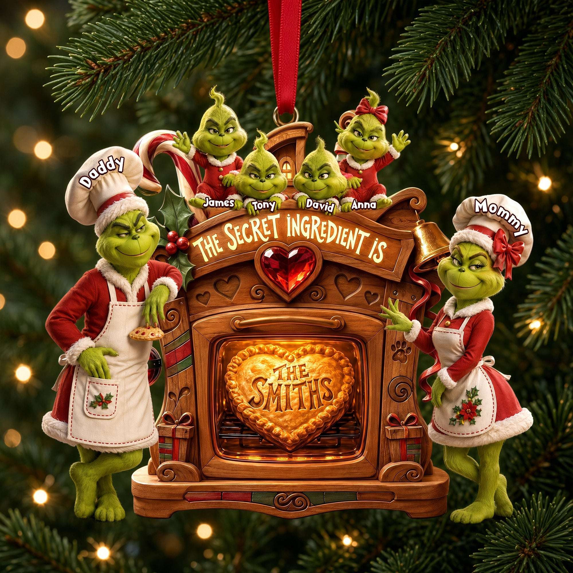 Personalized The Grinch Jolly Christmas Family Acrylic Ornament Xmas Decor Gifts For Family Personalized The Grinch Jolly Christmas Family Acrylic Ornament Xmas Decor Gifts For Family
