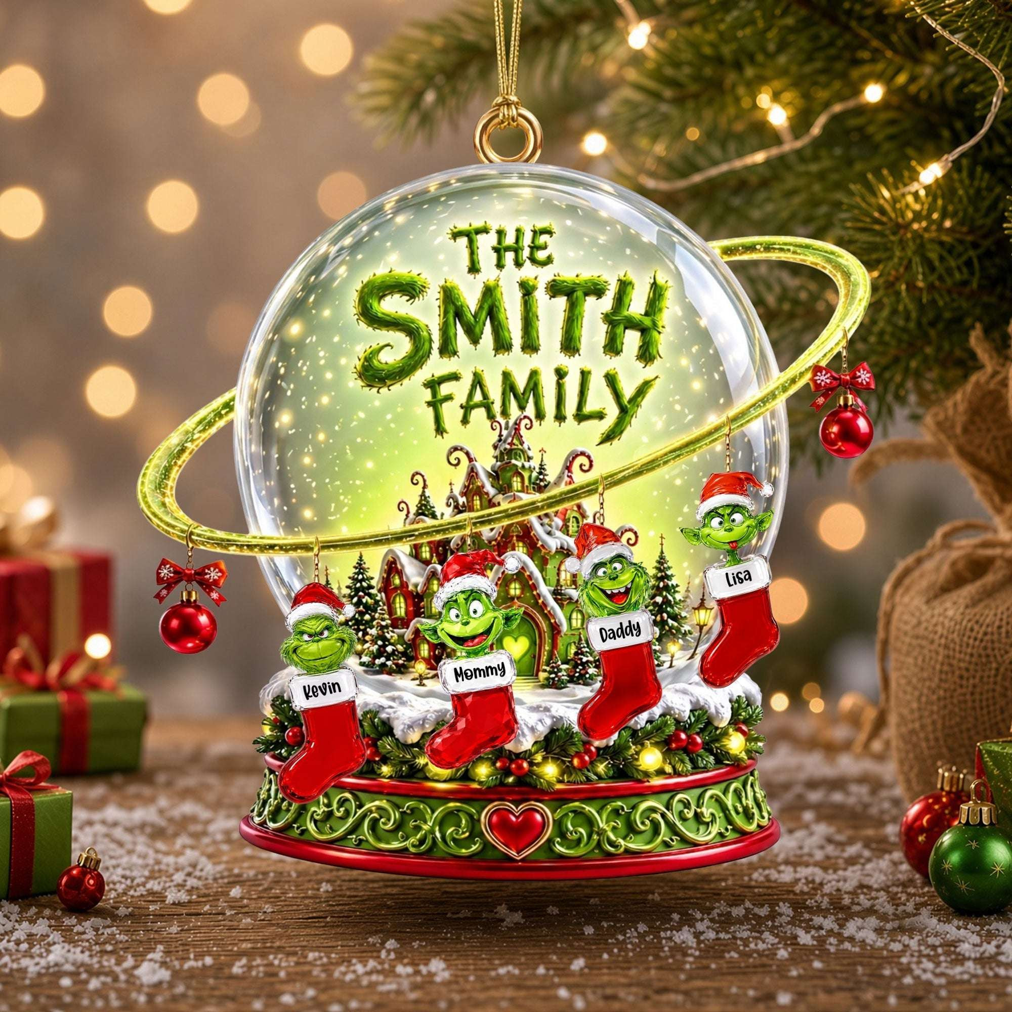 Personalized The Holiday Mischief Makers Christmas Ornament Grinch Xmas Decorations Family Gift