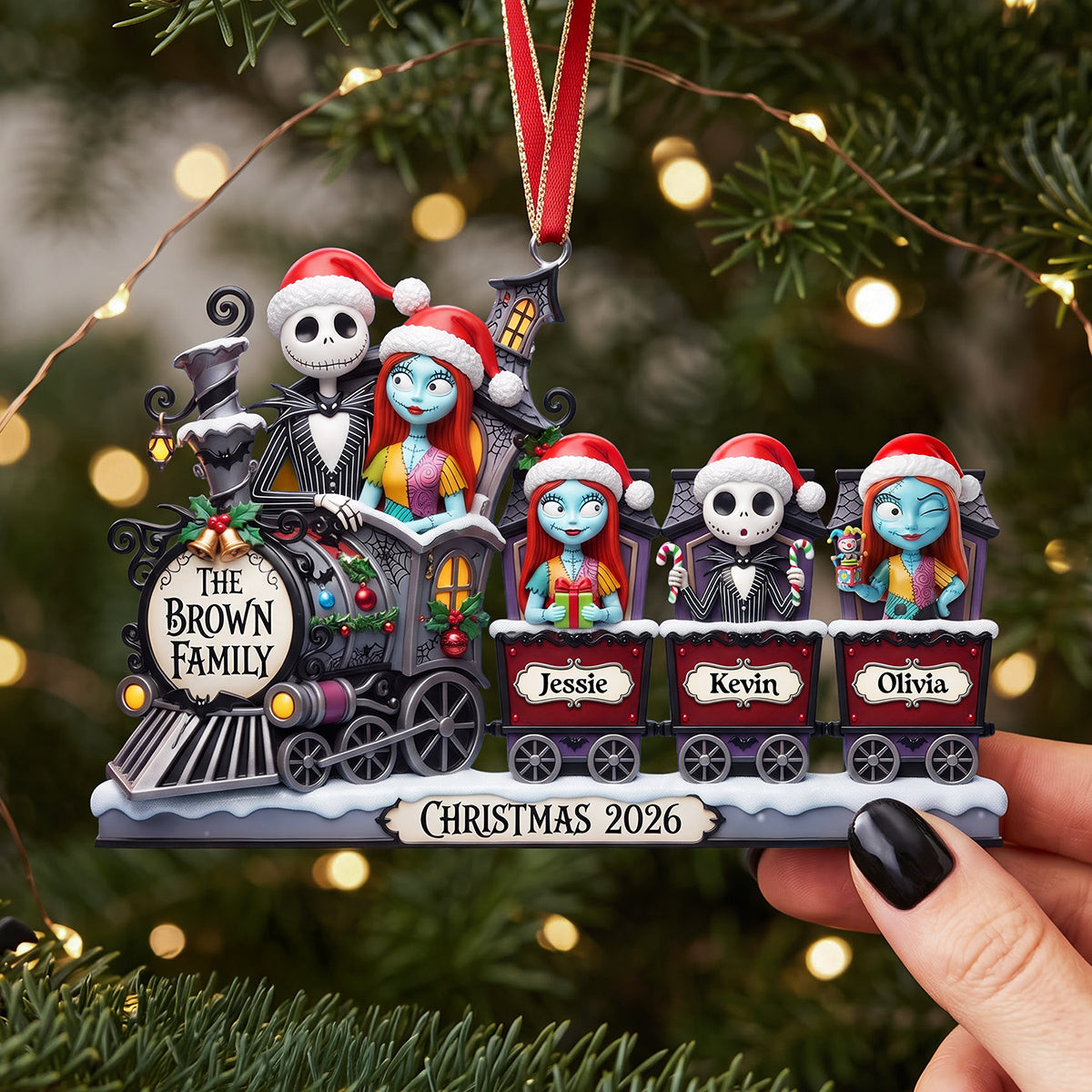 Personalized The Nightmare Before Christmas Ornament Jack And Sally Christmas 2026 Decor