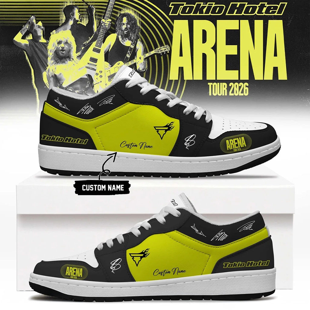 Personalized Tokio Hotel Merch 2026 ARENA TOUR Signature Sneakers Rock Band Fan Gift