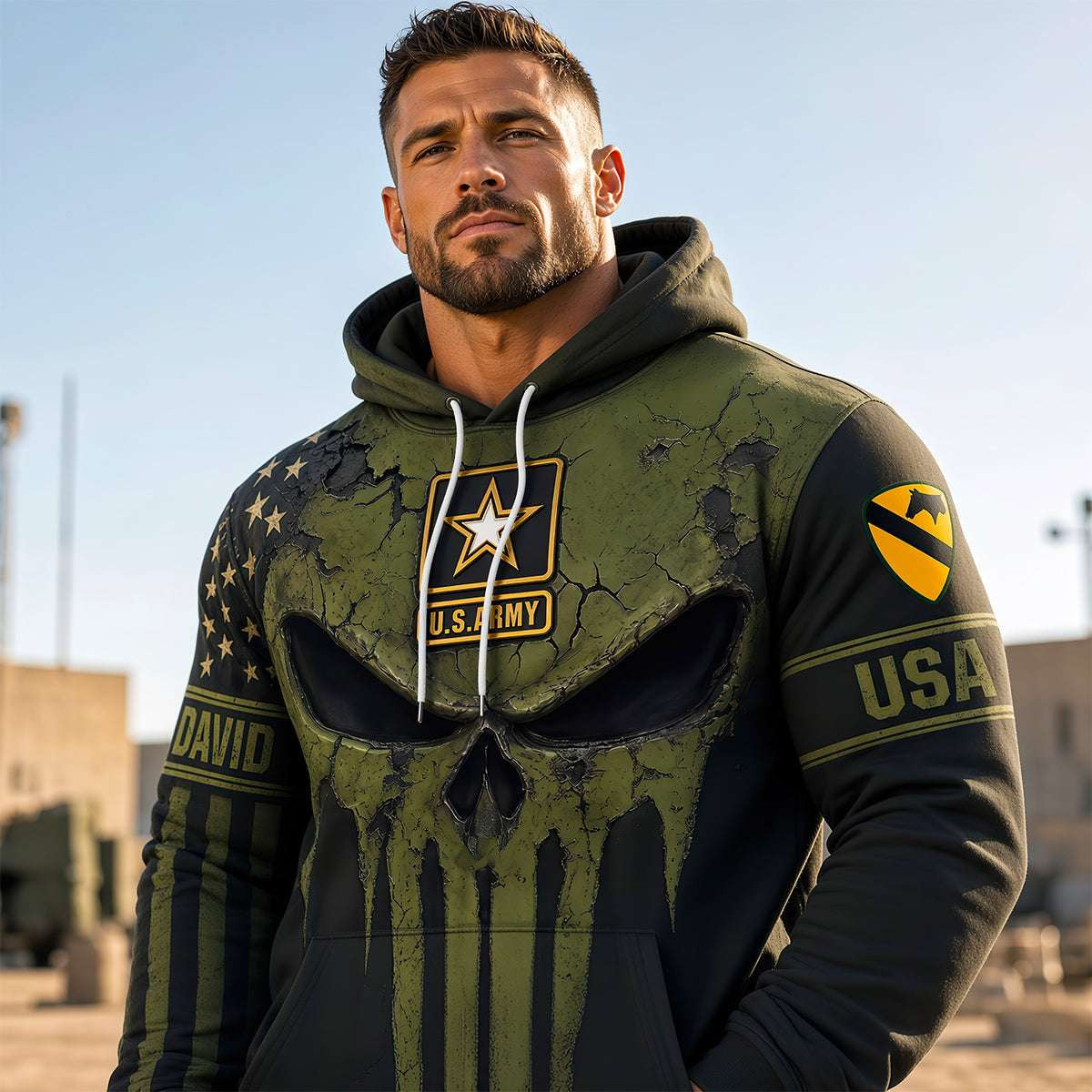 Personalized US Army Honor Chastiser Of Enemies Hoodie US Army Merch Gifts For Veterans