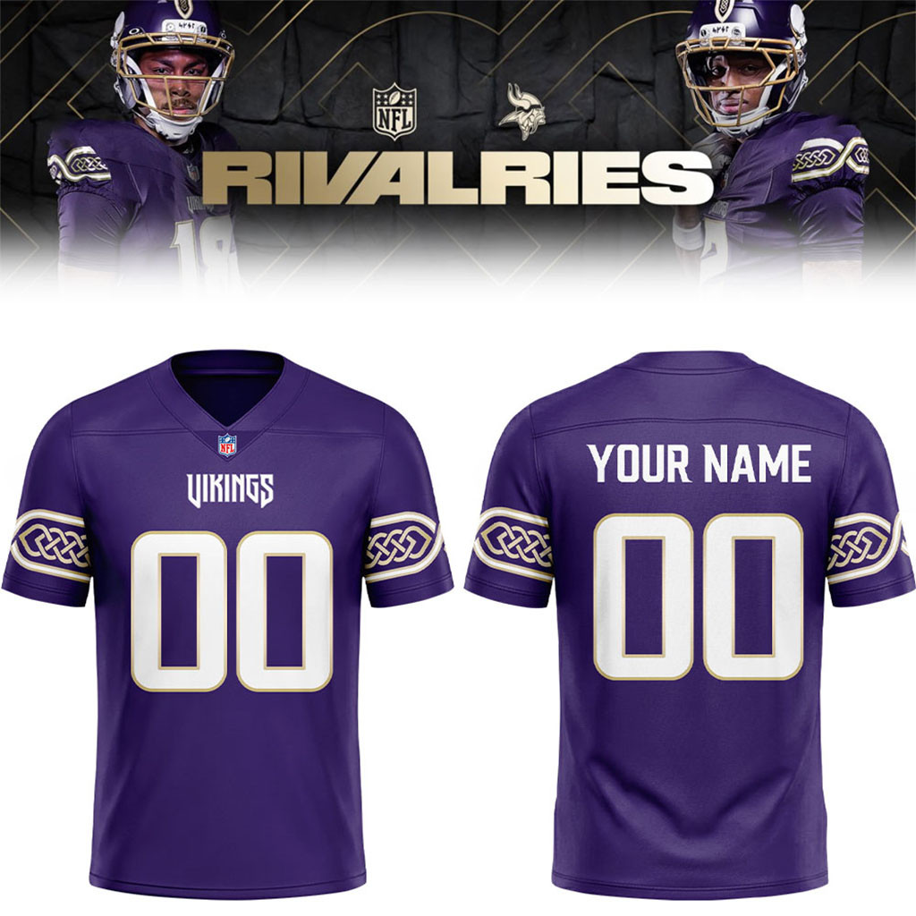 Personalized Vikings Rivalries Jersey MN Vikings Merch 2026 Best Gift For Football Lover