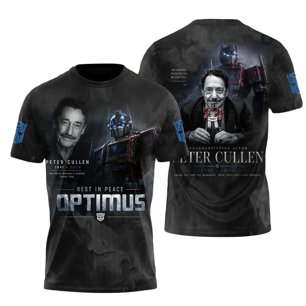 Peter Cullen Optimus Prime 1941 2026 Tribute T-Shirt Rest In Peace Peter Cullen Merch Fan Gifts