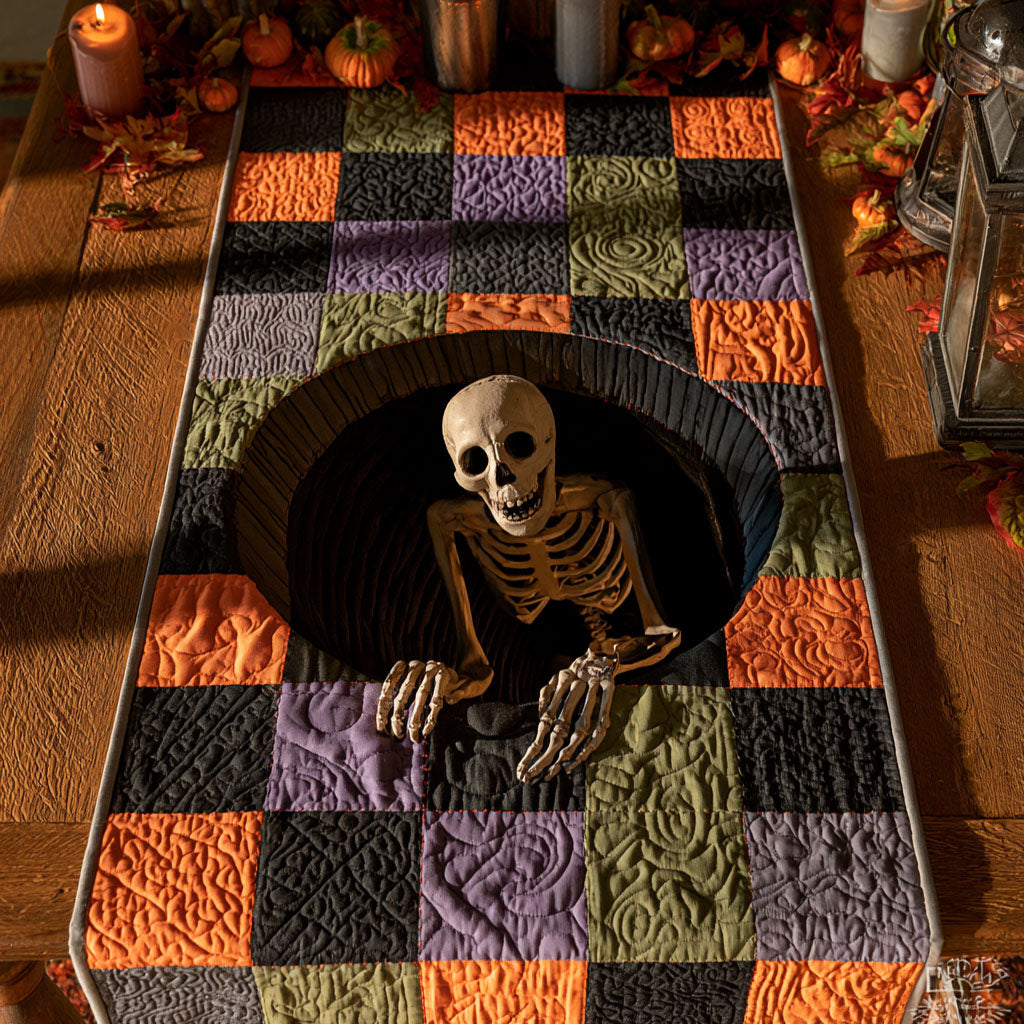 Phantom Pit Quilted Table Runner Kitchen Table Runners Cool Halloween Gifts
