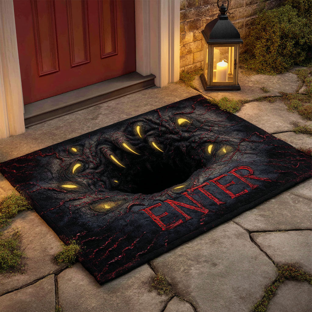 Phantom Portal Doormat Skeleton Door Mat Welcome Home Decor Halloween Present Ideas