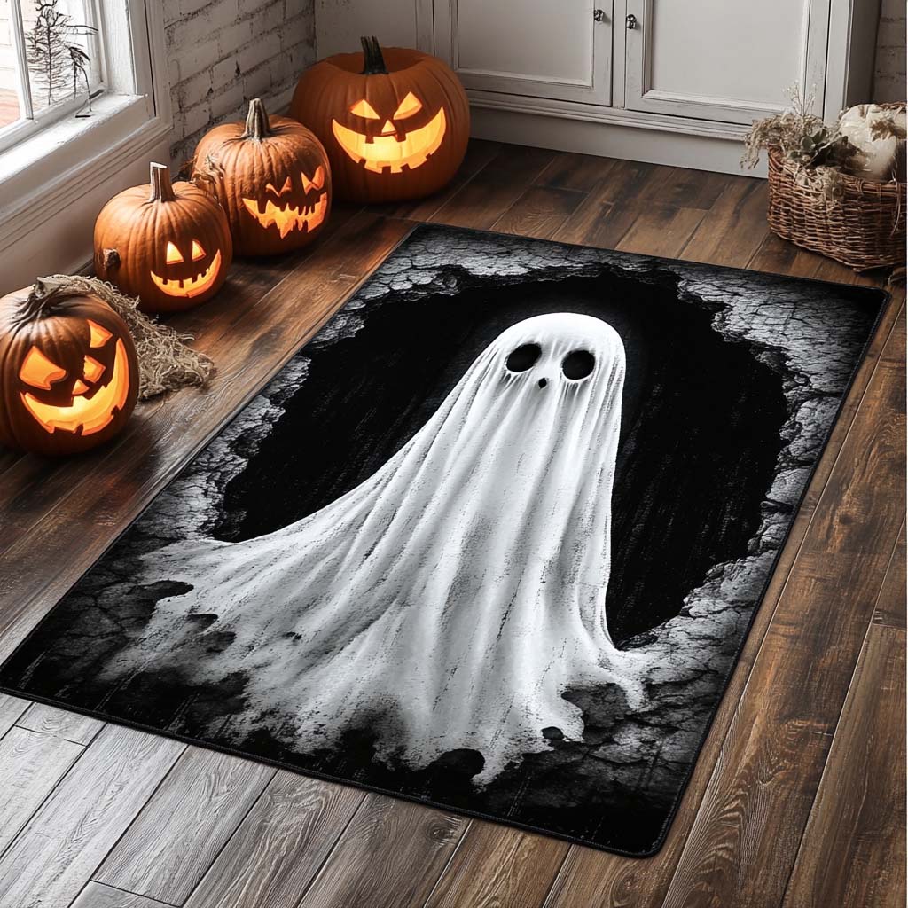 Phantom Veil Area Rug Spooky Rug Halloween Present Ideas