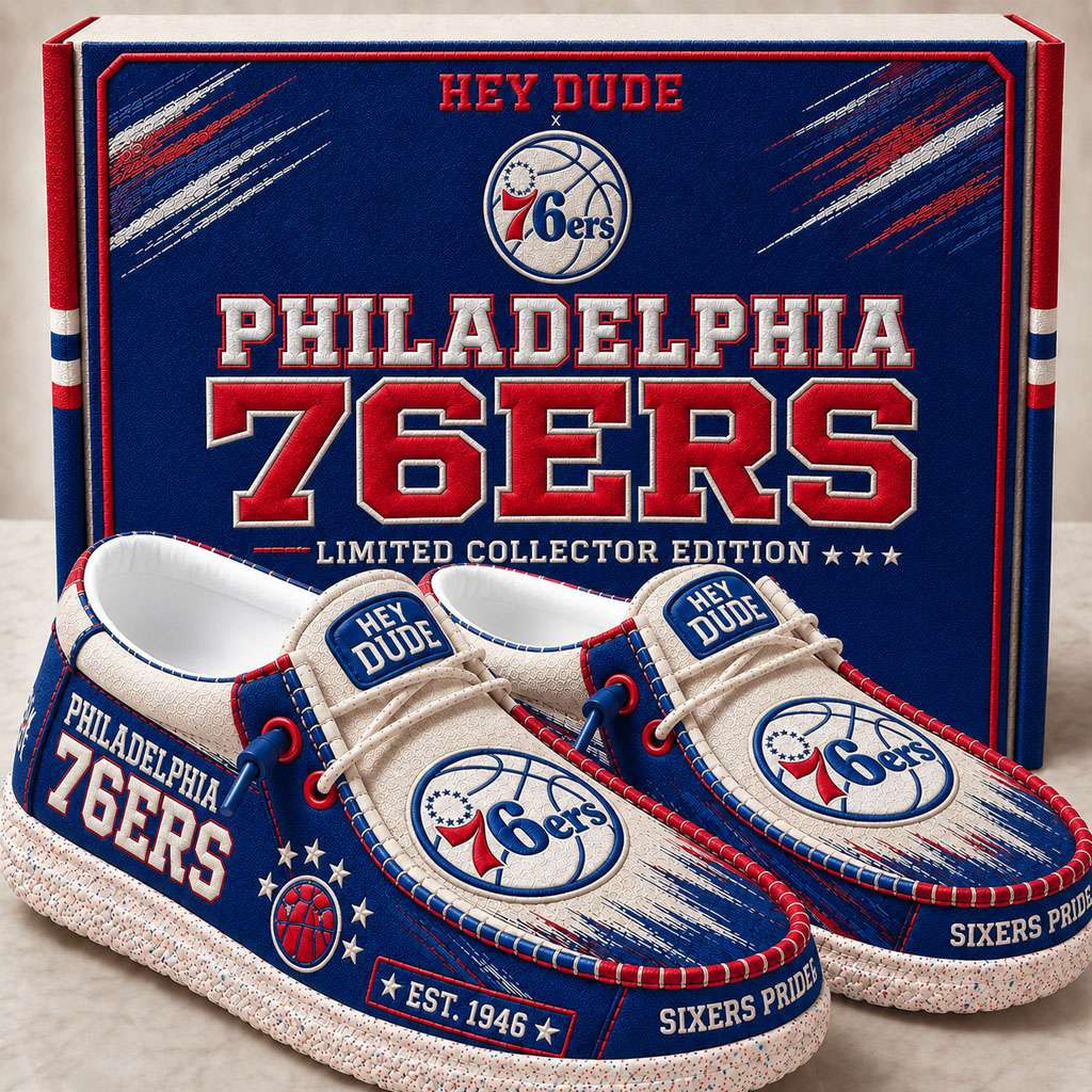 Philadelphia 76ers Merch Est 1946 Sixers Pride Slip-On Loafers Gifts For Basketball Fan