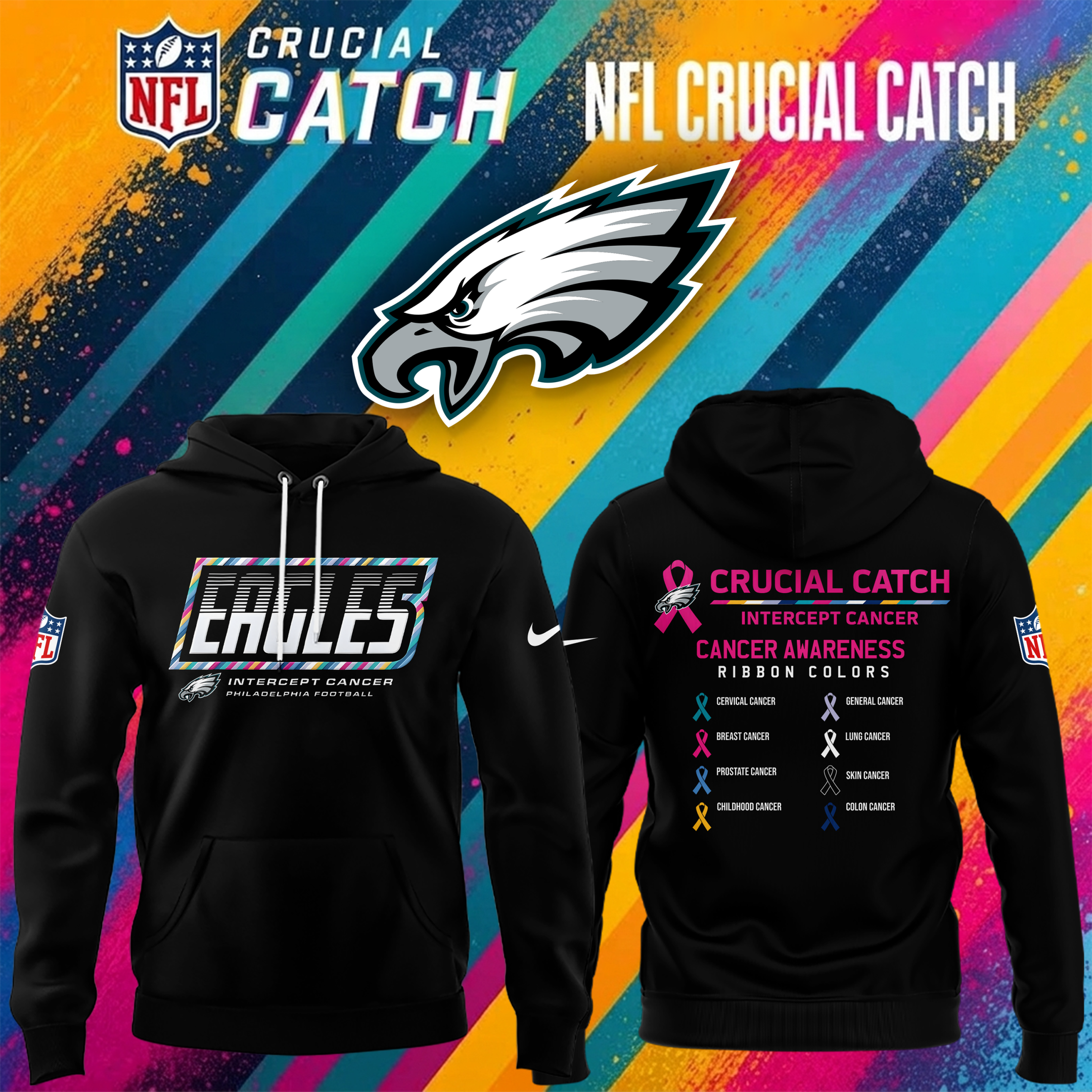 Philadelphia Eagles Crucial Catch Hoodie 2026 Eagles Merch Football Fan Gift Ideas Philadelphia Eagles Crucial Catch Hoodie 2026 Eagles Merch Football Fan Gift Ideas