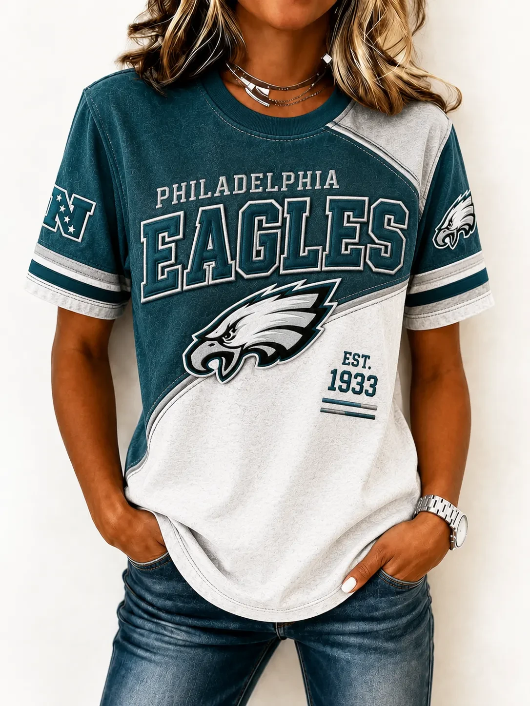 Philadelphia Eagles Fly Eagles Fly Est 1933 T-Shirt Philadelphia Football Merch Game Day Gear Philadelphia Eagles Fly Eagles Fly Est 1933 T-Shirt Philadelphia Football Merch Game Day Gear
