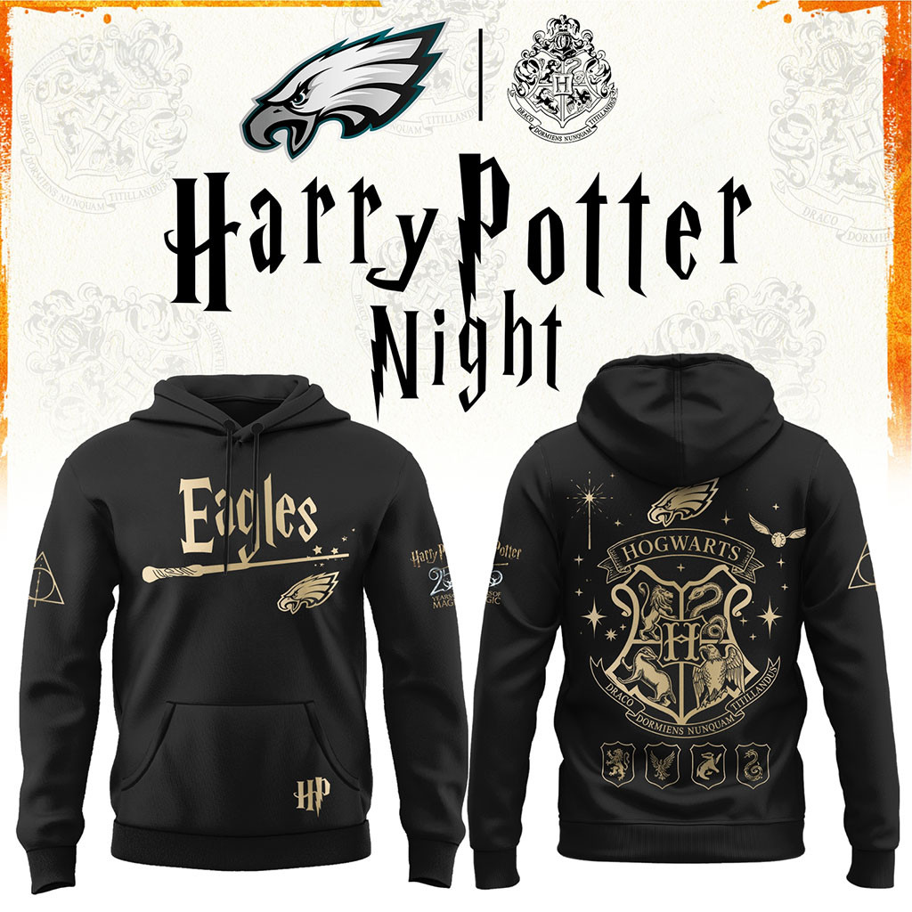 Philadelphia Eagles Football Harry Potter 25th Anniversary Hoodie 2026 Eagles Merch Fan Gifts