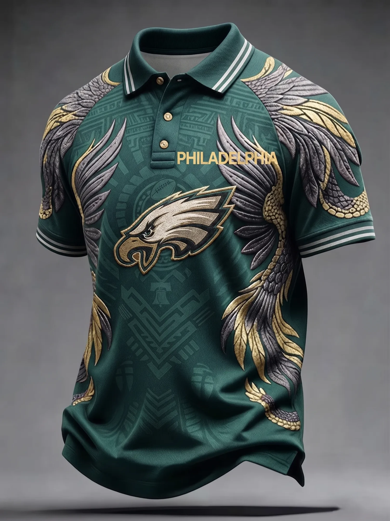Philadelphia Eagles Football Polo Shirt Game Day Fan Apparel Eagles Merch Him Gifts