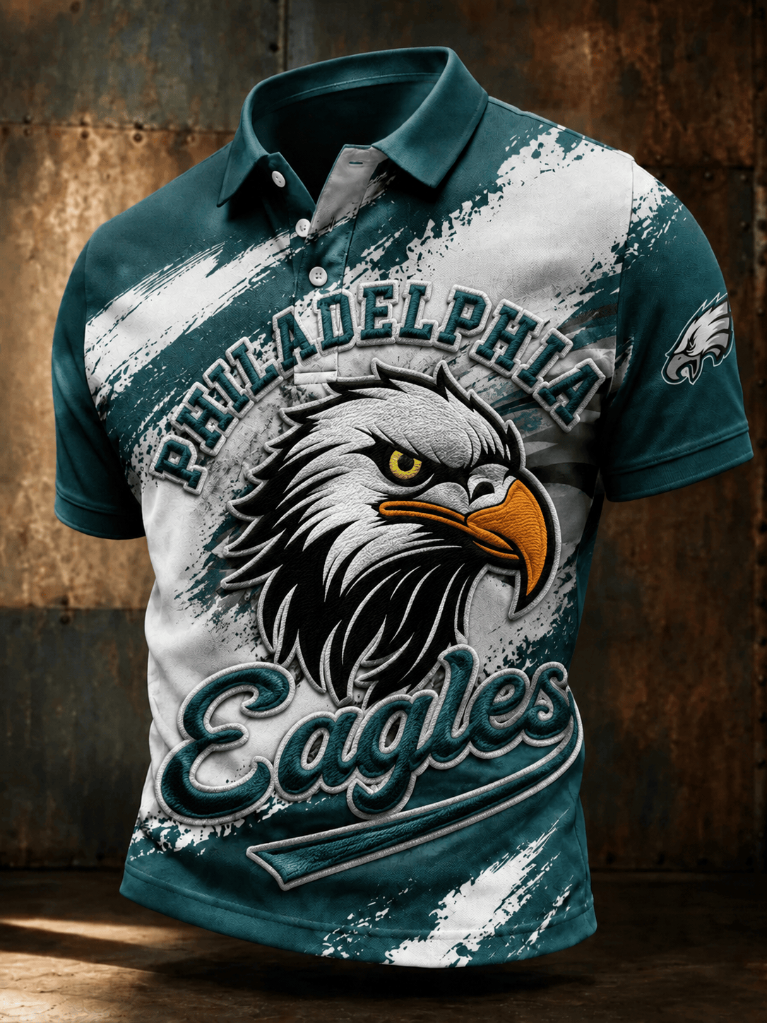 Philadelphia Eagles Football Polo Shirt Game Day Gear Eagles Merch Gifts for Dad