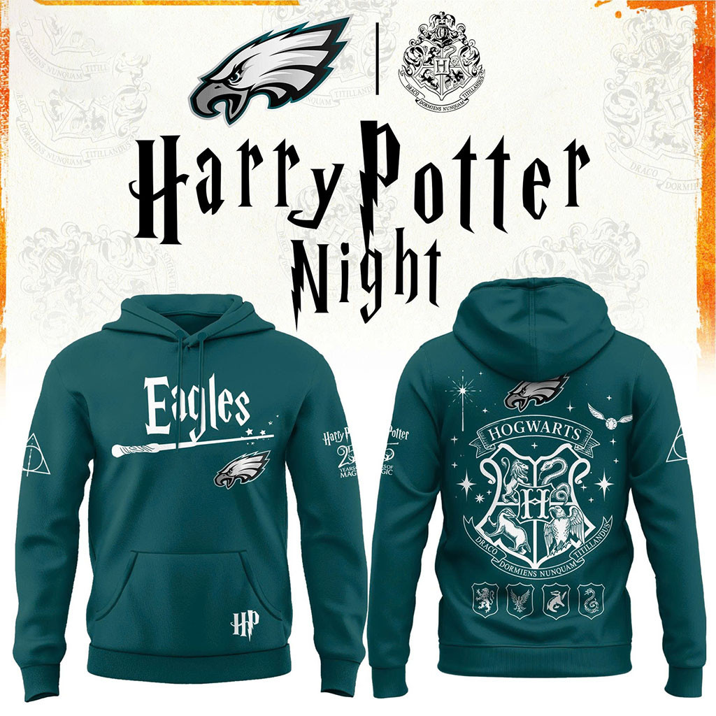 Philadelphia Eagles Harry Potter 25th Anniversary Hoodie 2026 Eagles Merch Gift For Game Day Philadelphia Eagles Harry Potter 25th Anniversary Hoodie 2026 Eagles Merch Gift For Game Day