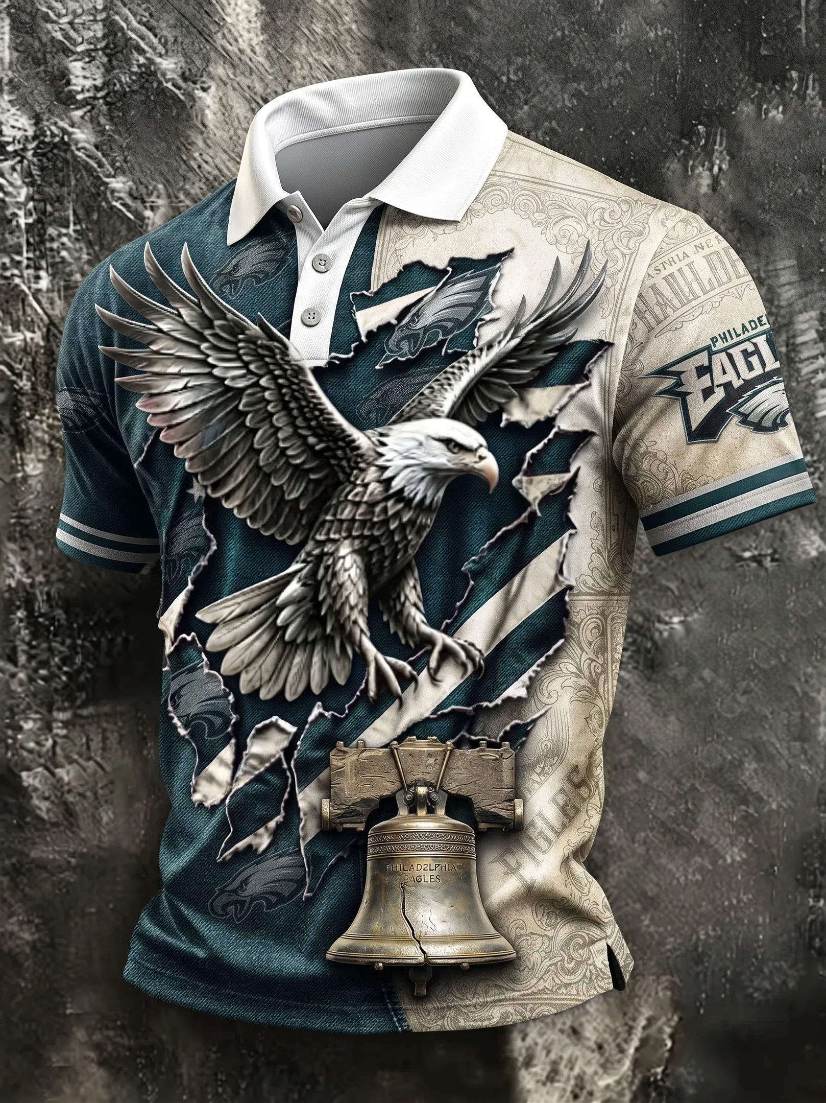 Philadelphia Eagles Merch Eagle Football Polo Shirt Game Day Gear Philadelphia Football Apparel