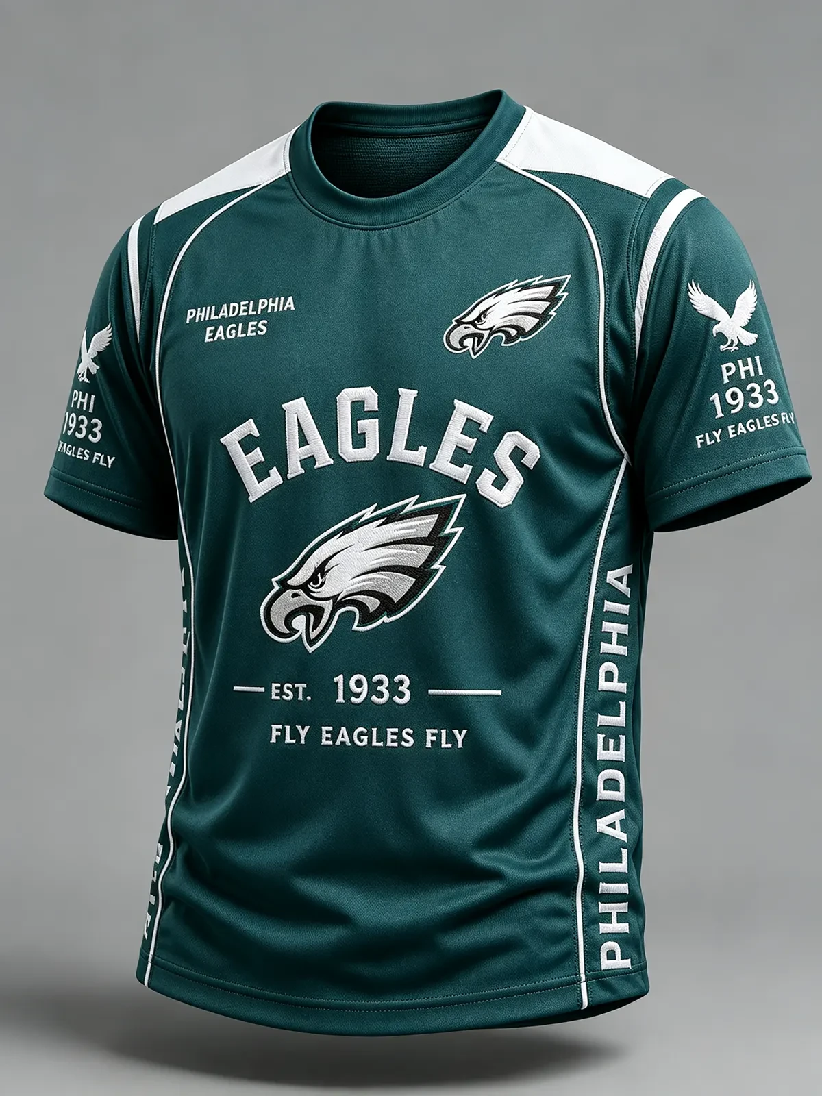Philadelphia Eagles Merch Fly Eagles Fly Shirt Est 1933 Philadelphia Football T-Shirt Fan Gifts