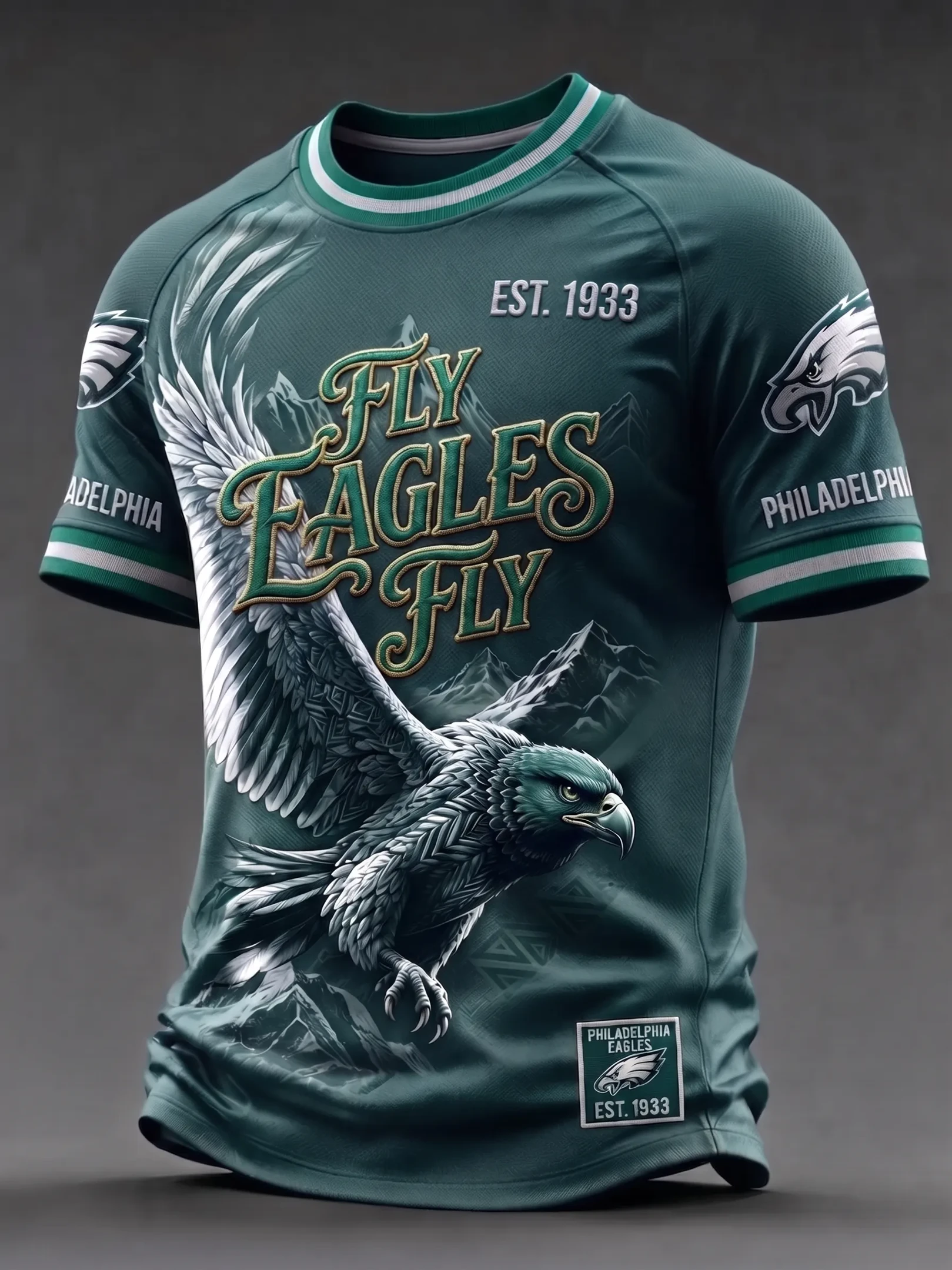 Philadelphia Eagles Merch Fly Eagles Fly T-Shirt 2026 Game Day Gifts For Football Fan