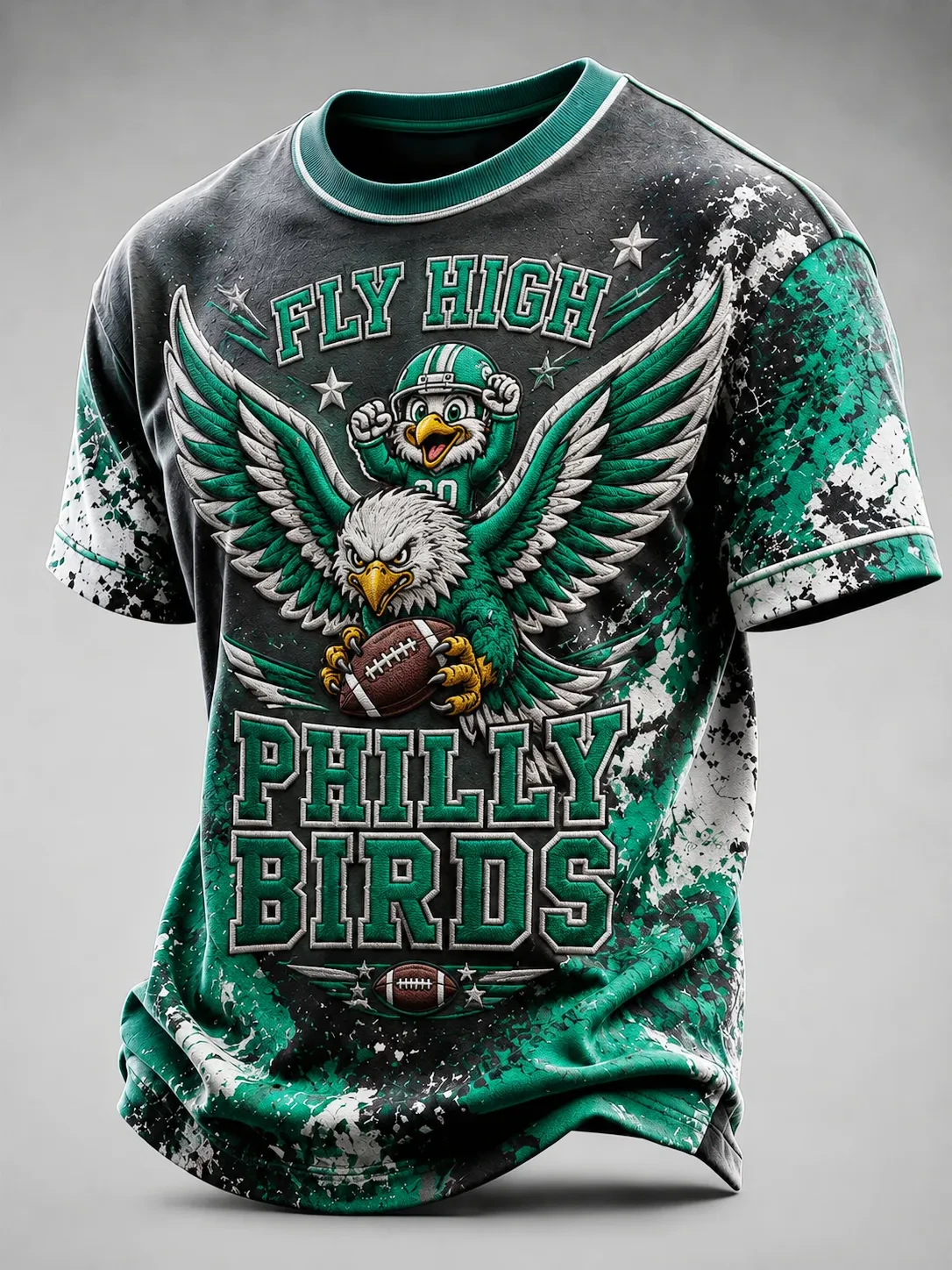 Philadelphia Eagles Merch Fly High Philly Birds T-Shirt Game Day Gifts for Philadelphia Fan