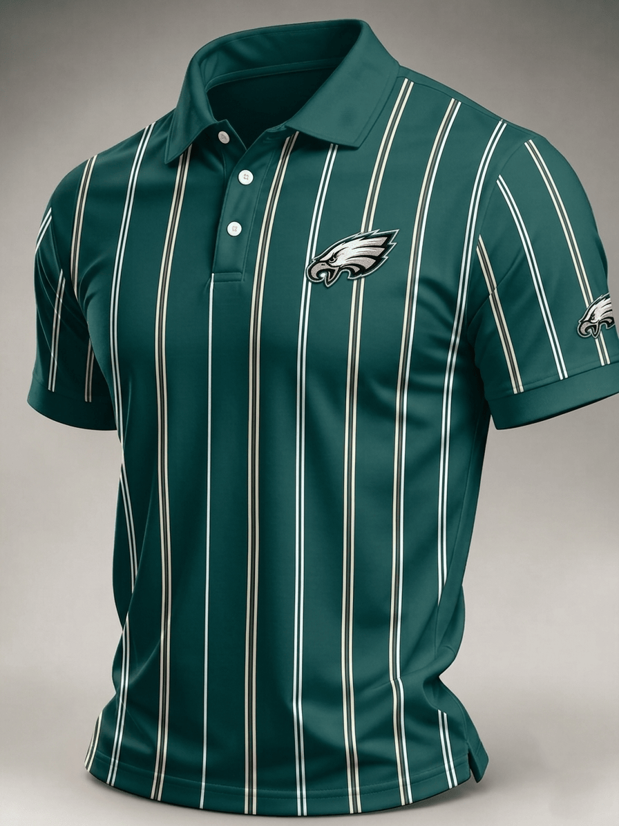Philadelphia Eagles Merch Football Polo Shirt Sunday Game Day Fan Gear Gifts For Son Philadelphia Eagles Merch Football Polo Shirt Sunday Game Day Fan Gear Gifts For Son