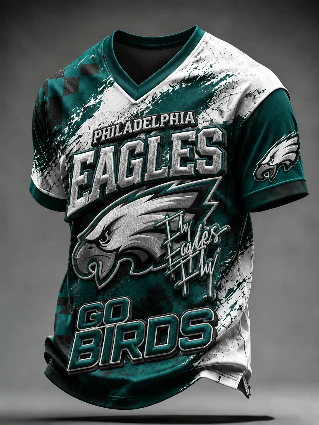 Philadelphia Eagles Merch Philadelphia Football Go Birds V-Neck T-Shirt Game Day Fans Gifts Philadelphia Eagles Merch Philadelphia Football Go Birds V-Neck T-Shirt Game Day Fans Gifts