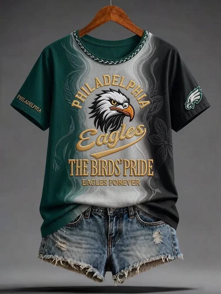 Philadelphia Eagles Merch The Birds Pride Eagles Forever T-Shirt Game Day Football Gifts