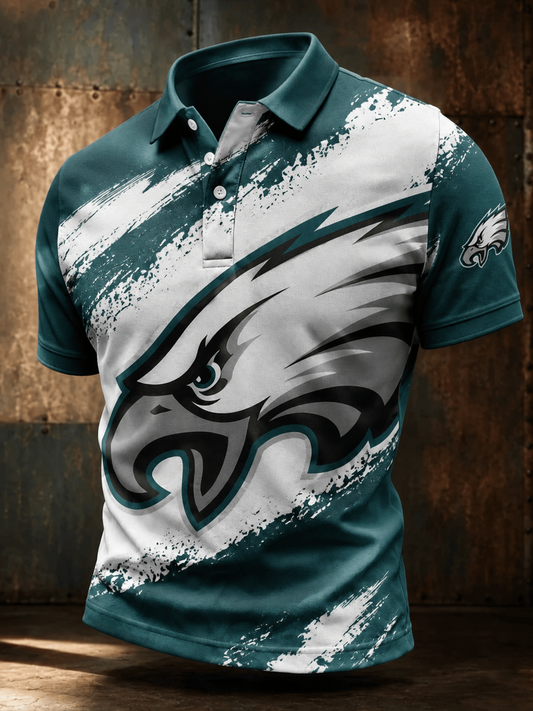 Philadelphia Eagles Merch Vintage Eagle Polo Shirt Philadelphia Football Gear Football Fan Gifts