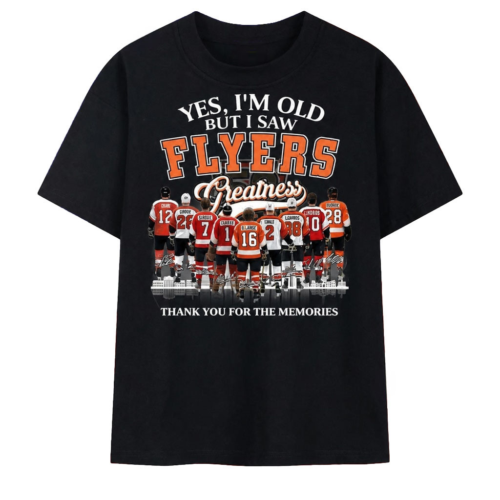 Philadelphia Flyers Legends Greatness Hockey T-Shirt Flyers Merch Gifts For Hockey Fan