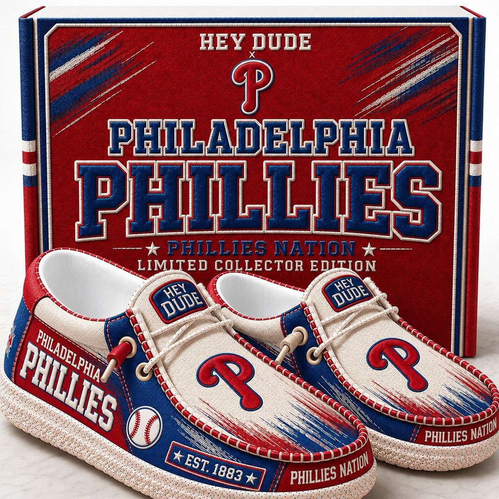 Philadelphia Phillies Merch Est 1883 Philadelphia Baseball Slip-On Loafers Gifts For Fan