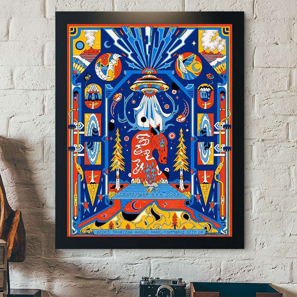 Phish Dry Goods Commerce City Colorado 2026 Event Poster Phish Merch Rock Fans Gifts