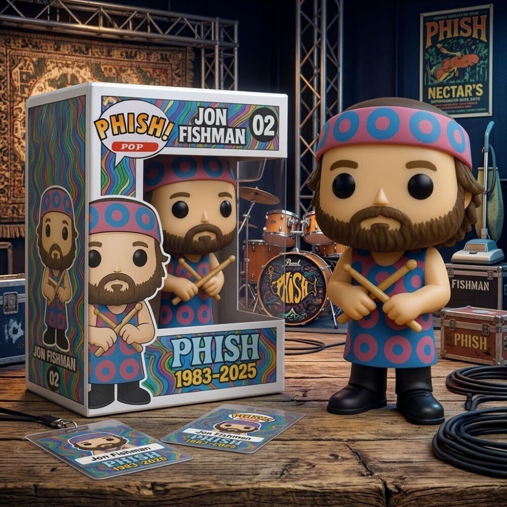 Phish Jon Fishman 1983 2025 Funko Pop PHISH Band Merch Presents For Music Lovers
