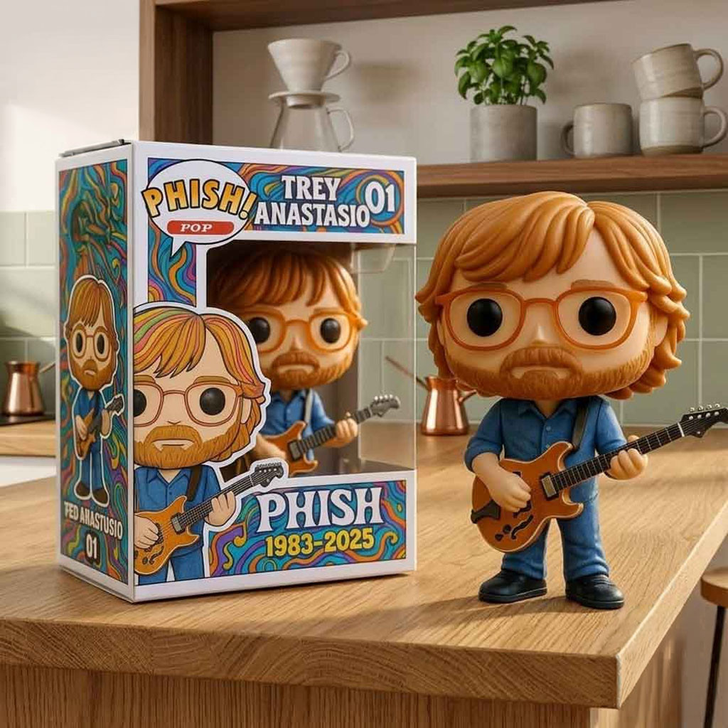 Phish Trey Anastasio With Guitar Funko Pop 2026 PHISH Band Merch Cool Gift For Music Lover