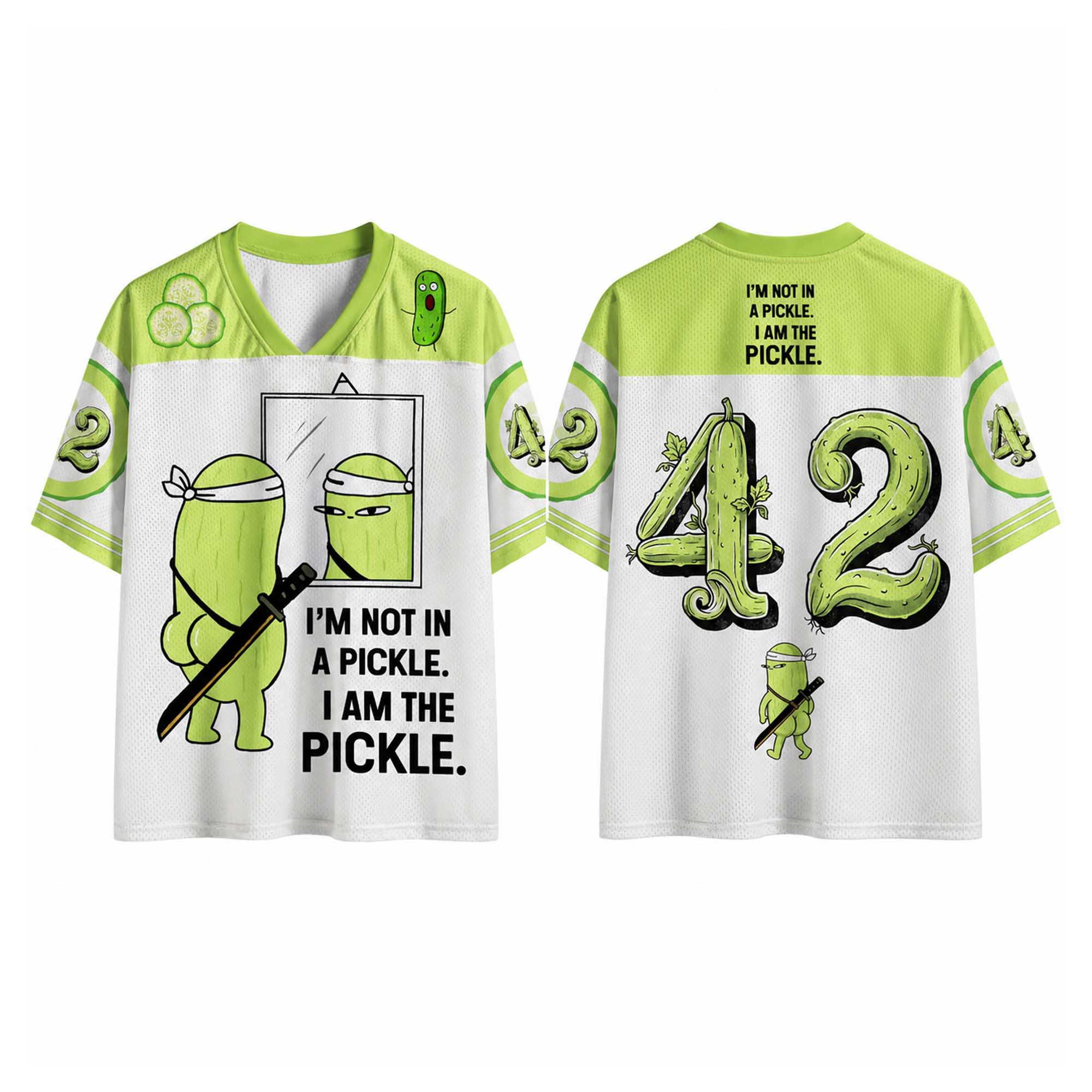 Pickle I'm Not In A Pickle I Am The Pickle 42 Baseball Jersey Funny Pickle Shirt Gifts For BFF