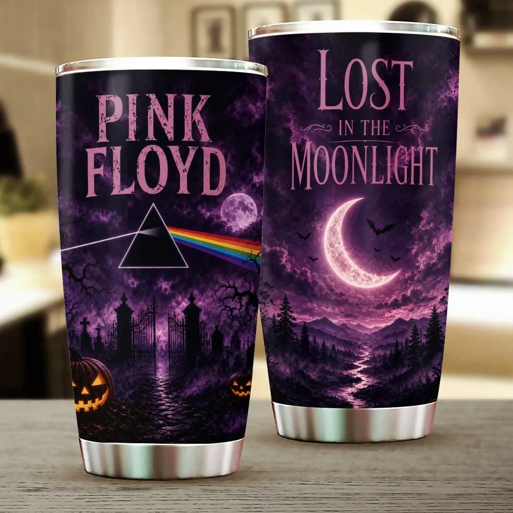 Pink Floyd Lost In The Moonlight Tumbler 2026 Pink Floyd Merch Gift Ideas For Music Lovers