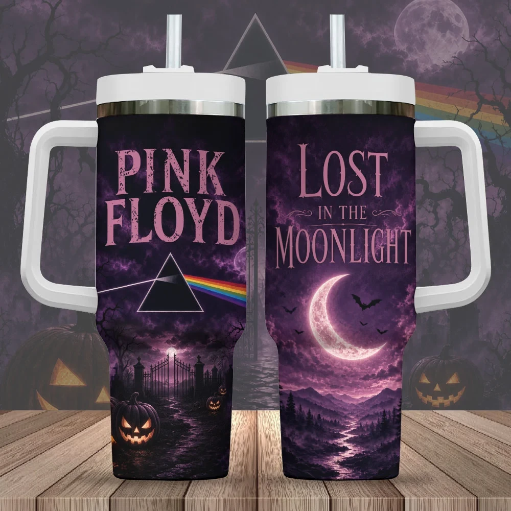 Pink Floyd Lost In The Moonlight Tumbler 2026 Pink Floyd Merch Halloween Gift For Music Lovers