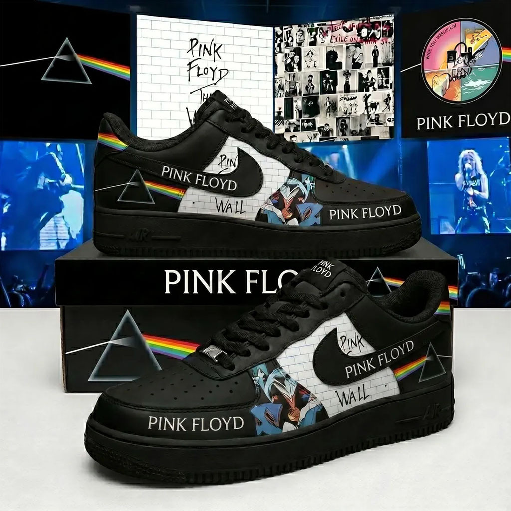 Pink Floyd The Wall Dark Side Of The Moon Sneakers Pink Floyd Merch Music Lover Gift Ideas