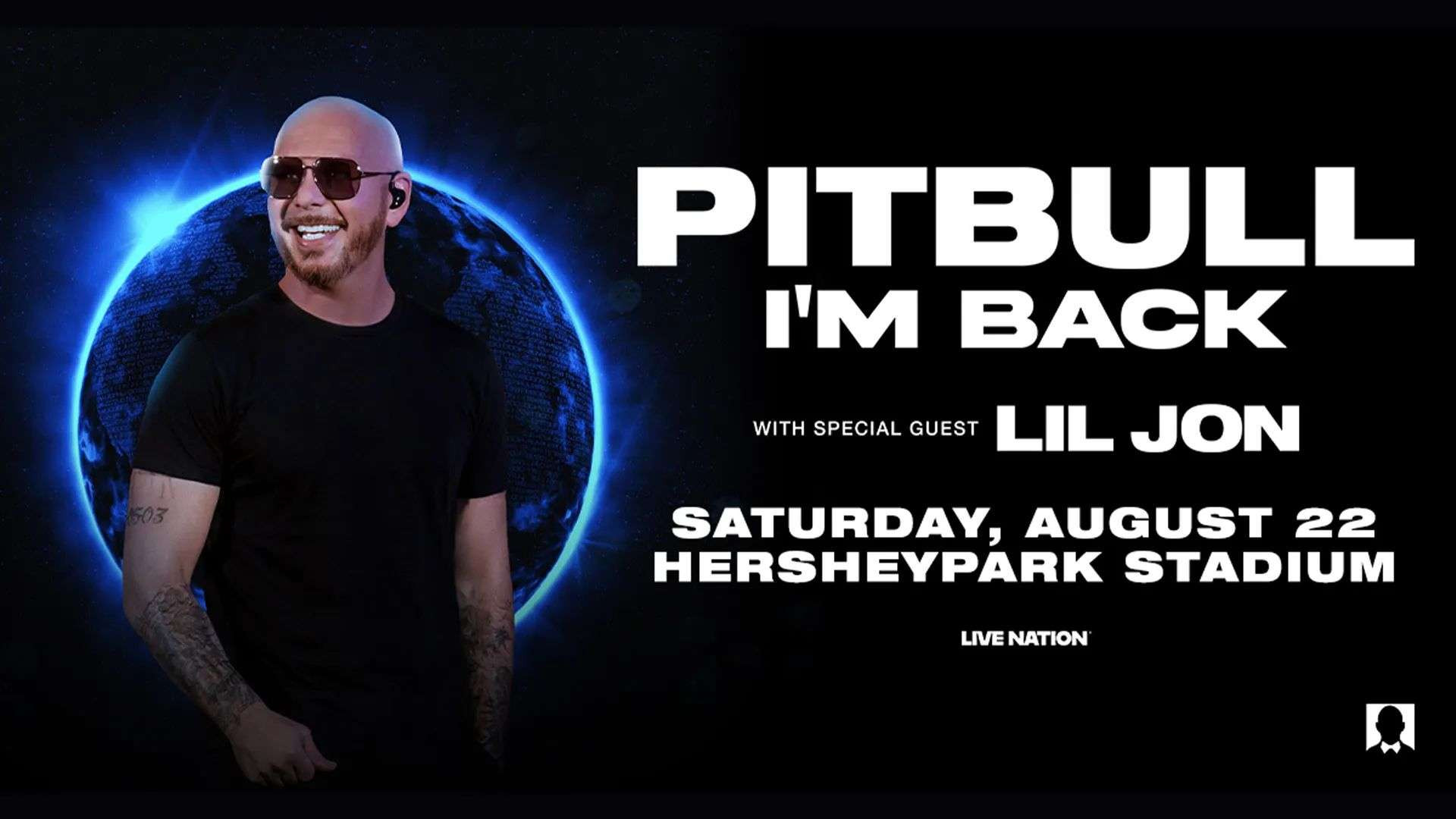 Pitbull I'm Back Tour Hersheypark Stadium 2 Poster Pitbull Merch Gifts For Rapper Fan
