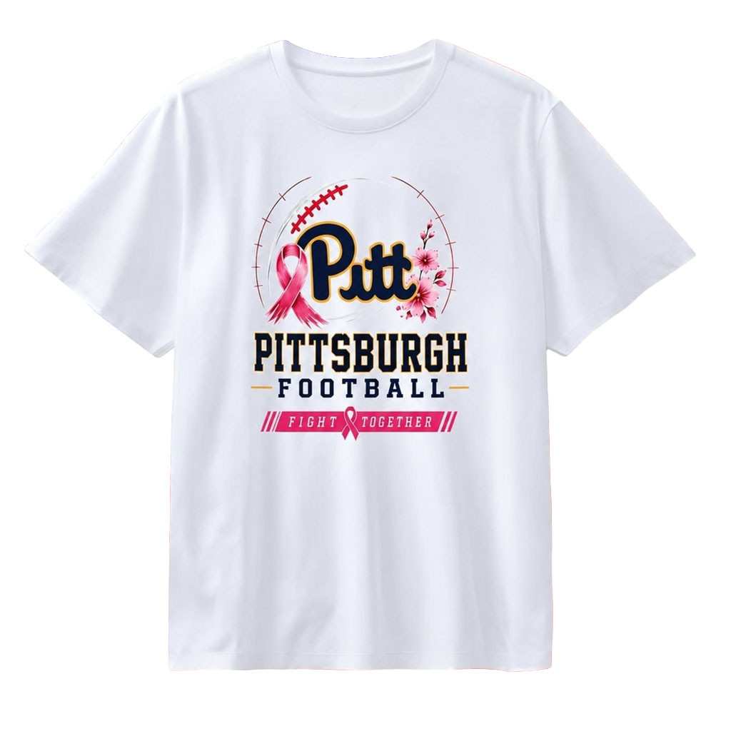 Pittsburgh Panthers Football Pitt Fight Together Breast Cancer Awareness T-Shirt Panthers Merch