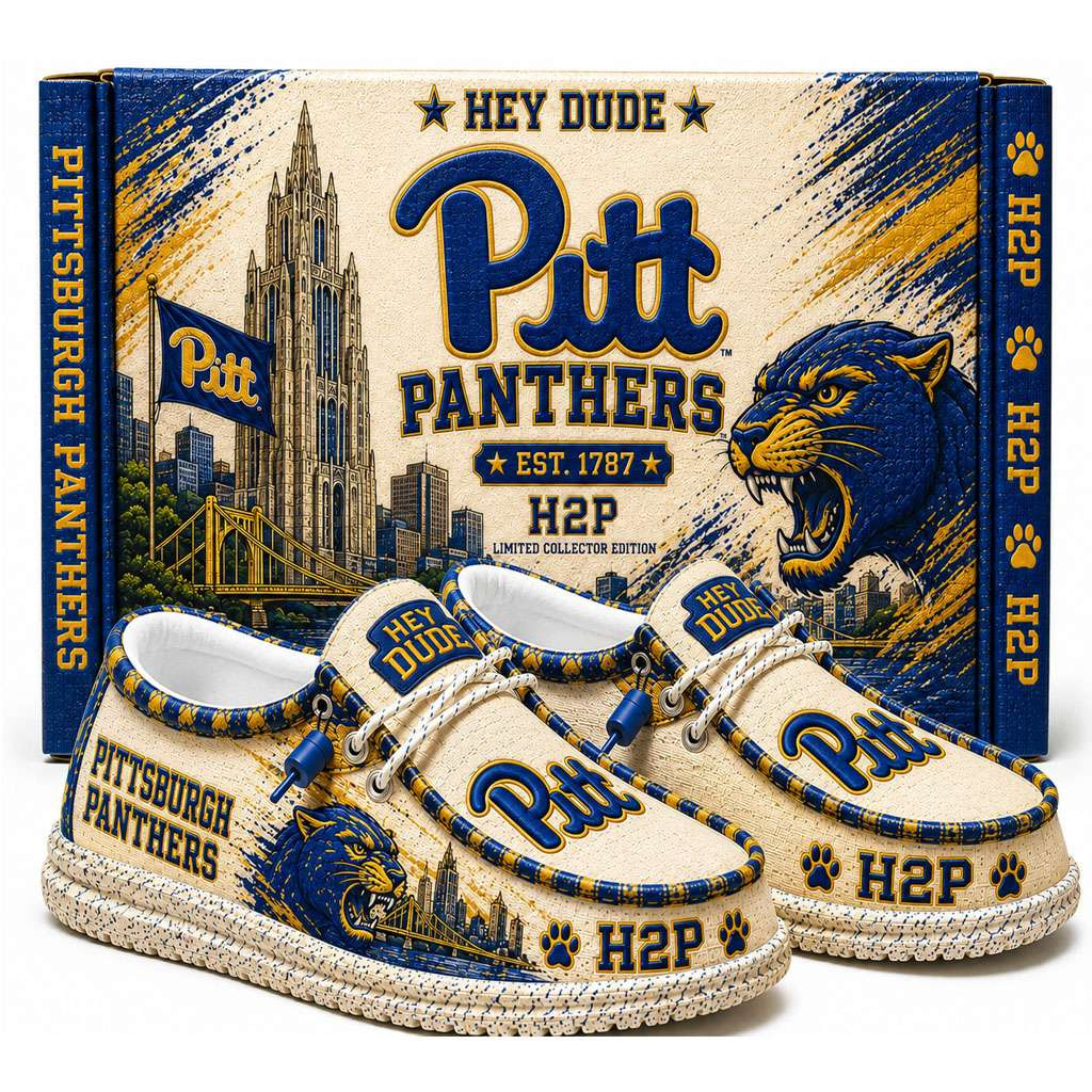 Pittsburgh Panthers Merch Est 1787 H2P Slip-On Loafers Presents For Football Fans Pittsburgh Panthers Merch Est 1787 H2P Slip-On Loafers Presents For Football Fans