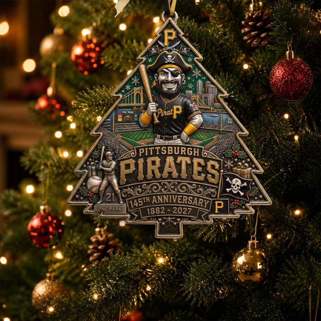 Pittsburgh Penguins 60th Anniversary Christmas Ornament Penguins Merch Baseball Fan Gifts
