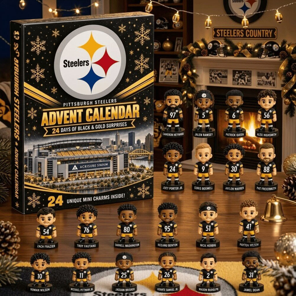 Pittsburgh Steelers Advent Calendar 2026 Christmas Tree Ornaments Steelers Merch Fan Gifts