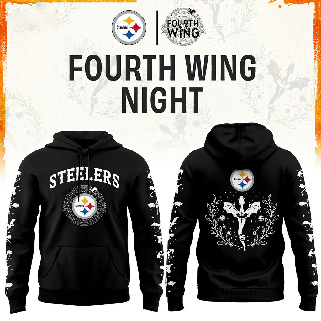 Pittsburgh Steelers Dragon Wing Fantasy Night 2026 Black Hoodie Pittsburgh Football Merch Gifts