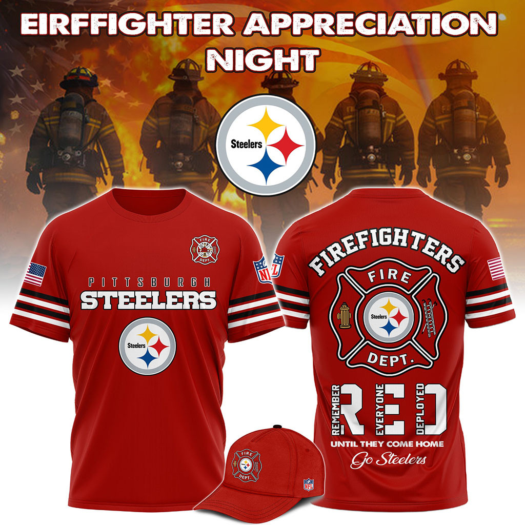 Pittsburgh Steelers Firefighter Appreciation Night 2026 T-Shirt Pittsburgh Steelers Merch Gifts Pittsburgh Steelers Firefighter Appreciation Night 2026 T-Shirt Pittsburgh Steelers Merch Gifts