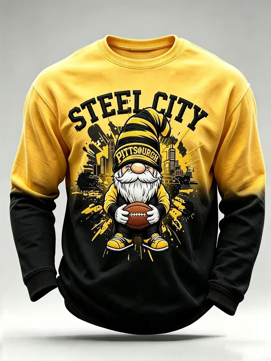 Pittsburgh Steelers Football Gnome Sweatshirt Pittsburgh Game Day Crewneck Football Fan Gift Pittsburgh Steelers Football Gnome Sweatshirt Pittsburgh Game Day Crewneck Football Fan Gift