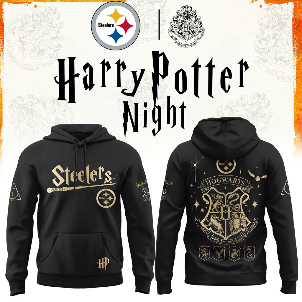 Pittsburgh Steelers Football Harry Potter 25th Anniversary Hoodie 2026 Steelers Merch Fan Gifts