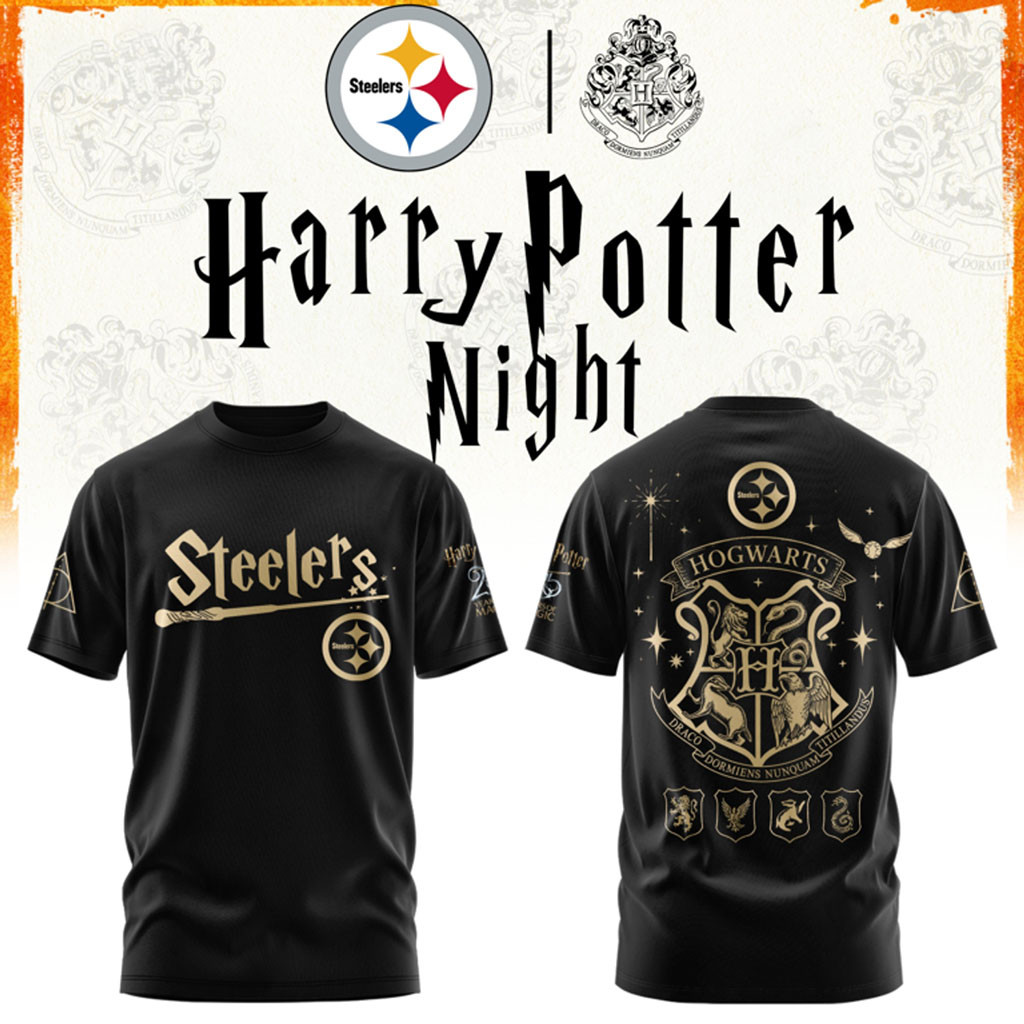 Pittsburgh Steelers Football Harry Potter 25th Anniversary T-Shirt 2026 Steelers Merch Fan Gift Pittsburgh Steelers Football Harry Potter 25th Anniversary T-Shirt 2026 Steelers Merch Fan Gift