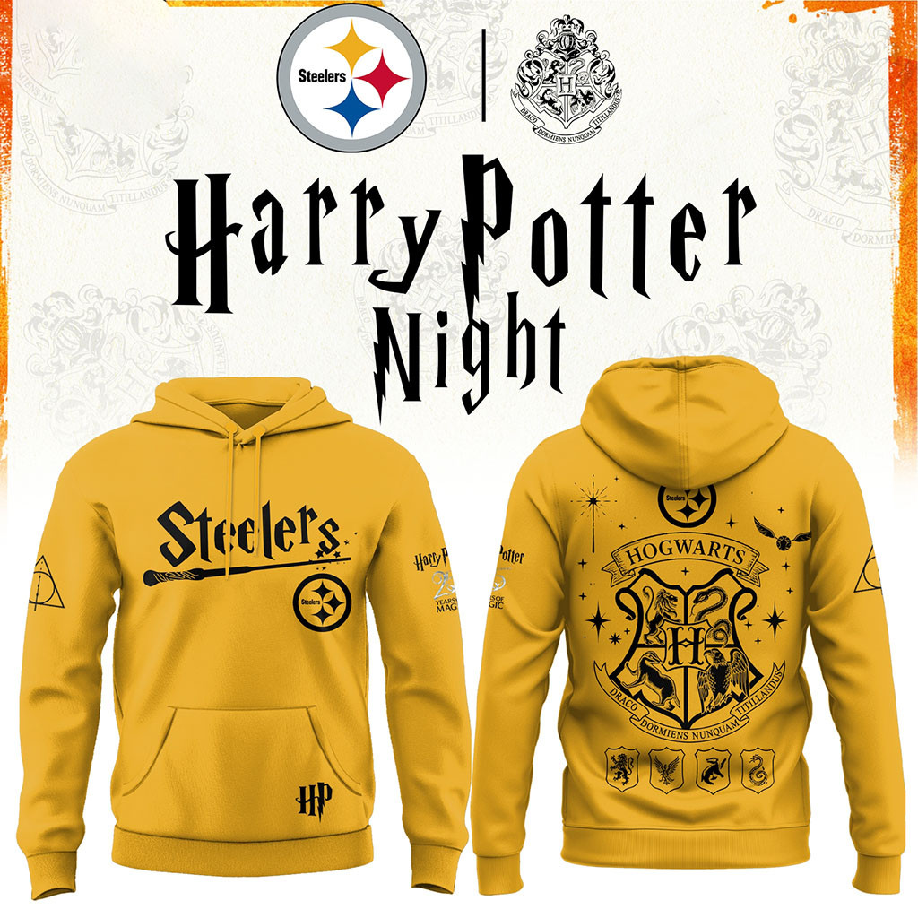 Pittsburgh Steelers Harry Potter 25th Anniversary Hoodie Steelers Merch Cool Football Gift Idea