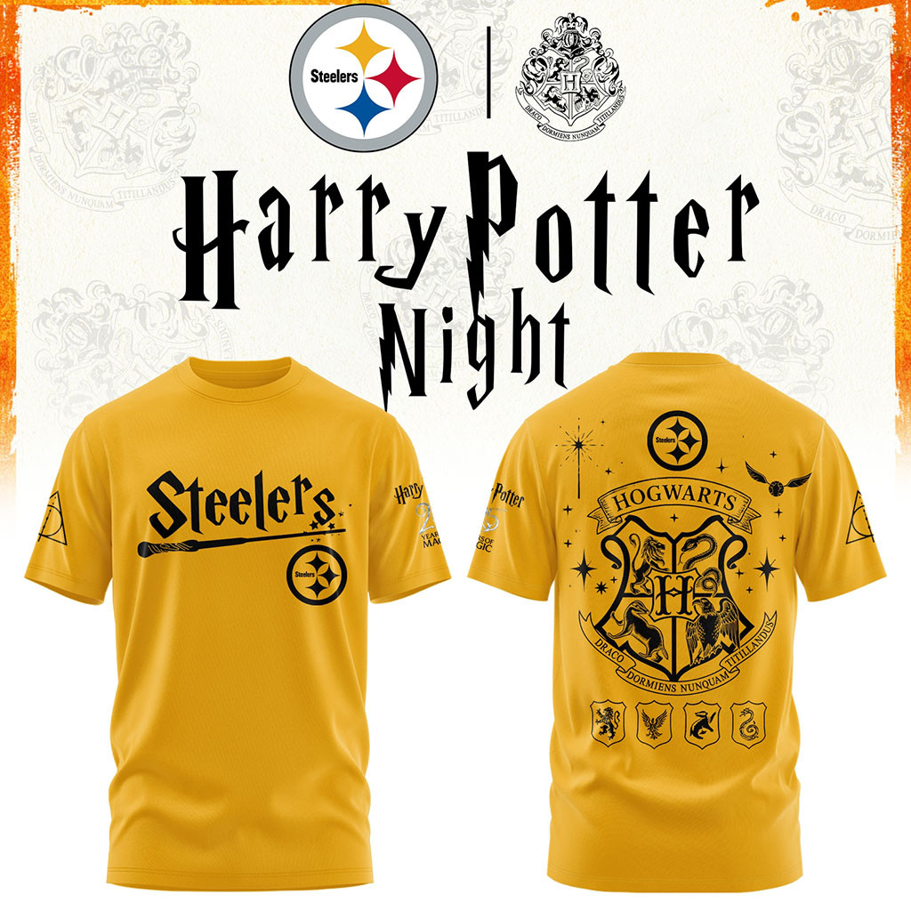 Pittsburgh Steelers Harry Potter 25th Anniversary T-Shirt Steelers Merch Gift For Football Fans